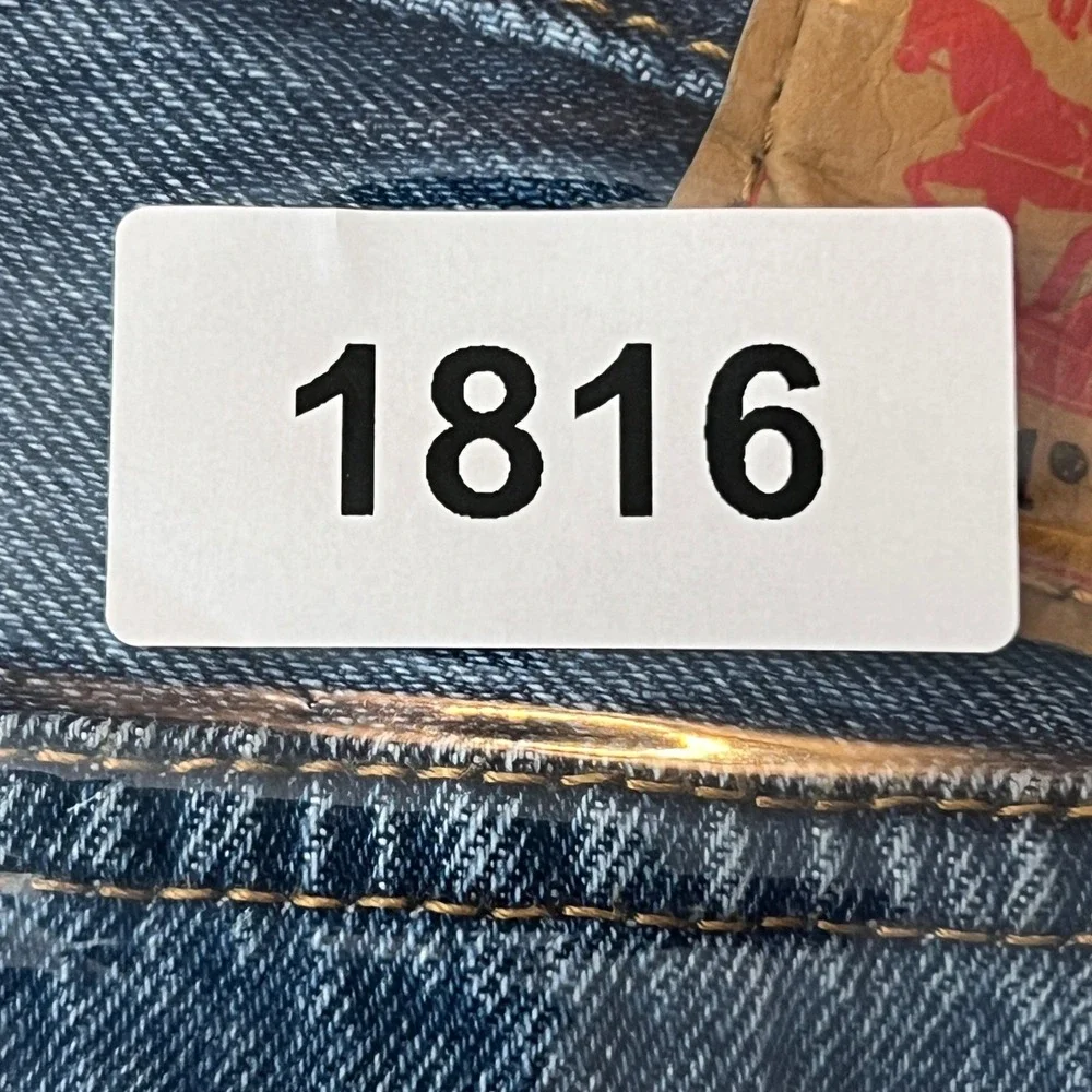 Levis 501 Original Fit Straight Leg Jeans Medium Wash Blue 36x29 1816